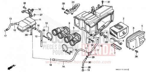 FILTRE A AIR (CB750F2) CB750F2R de 1994
